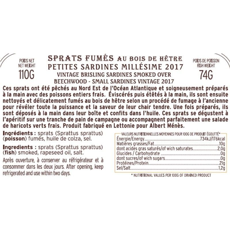 Spratz Fumés au Bois de Hêtre Millésimés