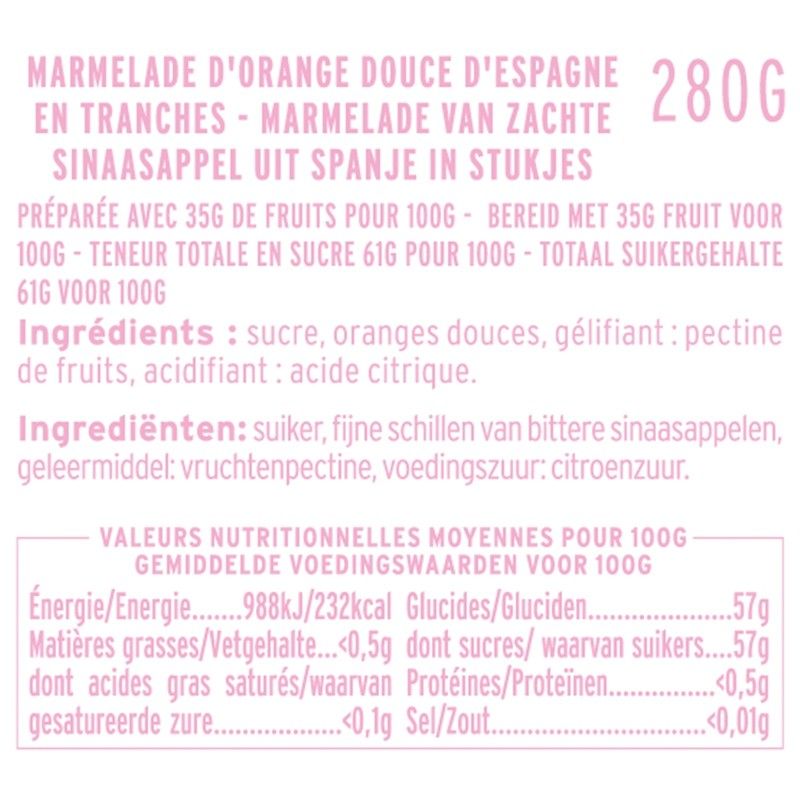 Marmelade d'Orange Douce en Tranches