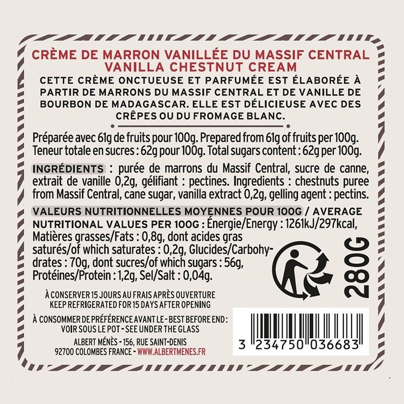Vanilla Chestnut Cream