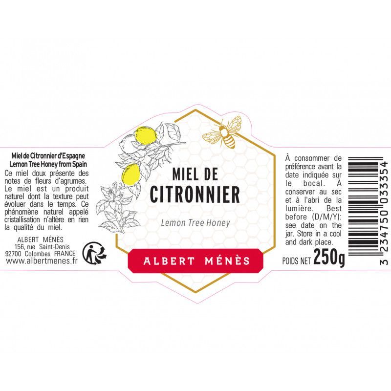 Miel de Citronnier d'Espagne