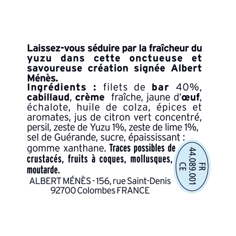 Rillettes de Bar au Yuzu