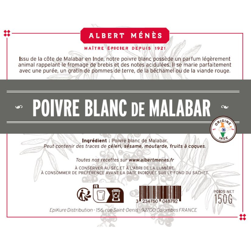 Eco recharge Poivre blanc de Malabar bat