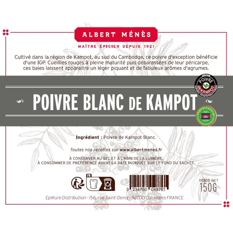 Eco recharge Poivre de Kampot Blanc bat