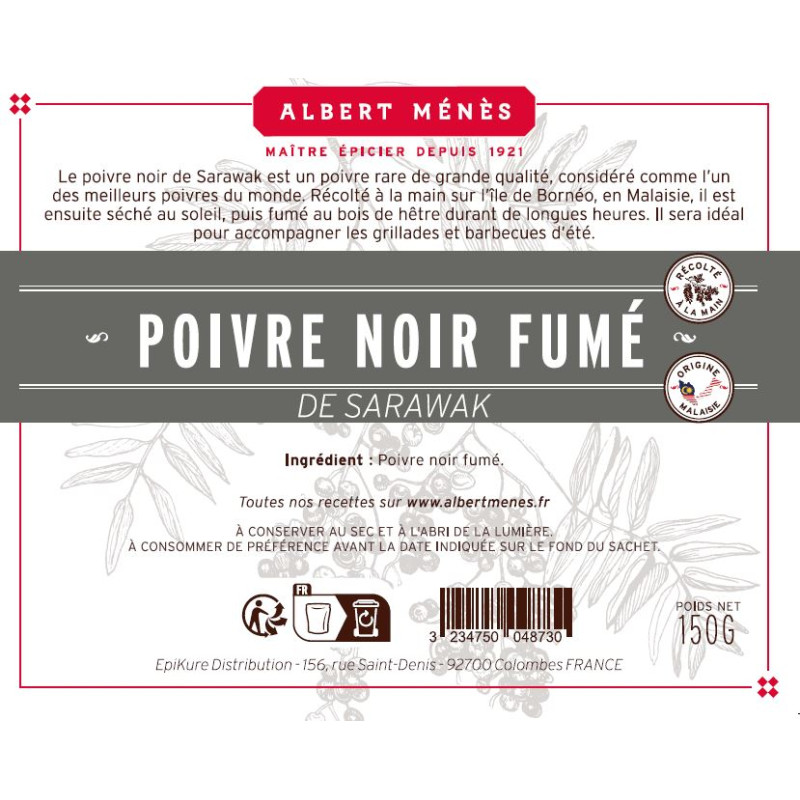 Eco recharge poivre noir fumé de Sarawak bat
