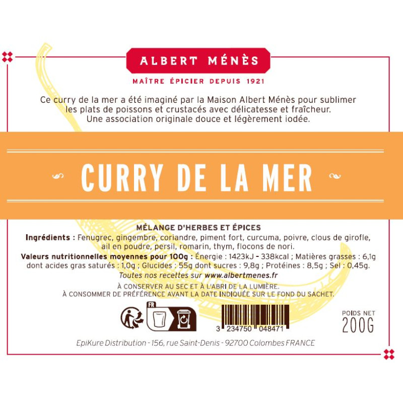 Eco recharge curry de la mer bat