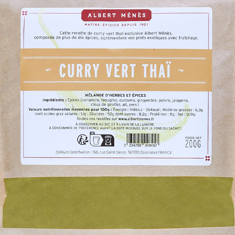 Eco recharge curry vert Thai zoom