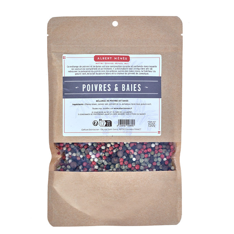 Poivres et baies en sachet