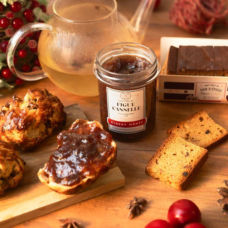 Photo d'ambiance confiture figue cannelle