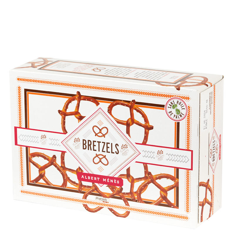 Bretzels packshot vue de cote