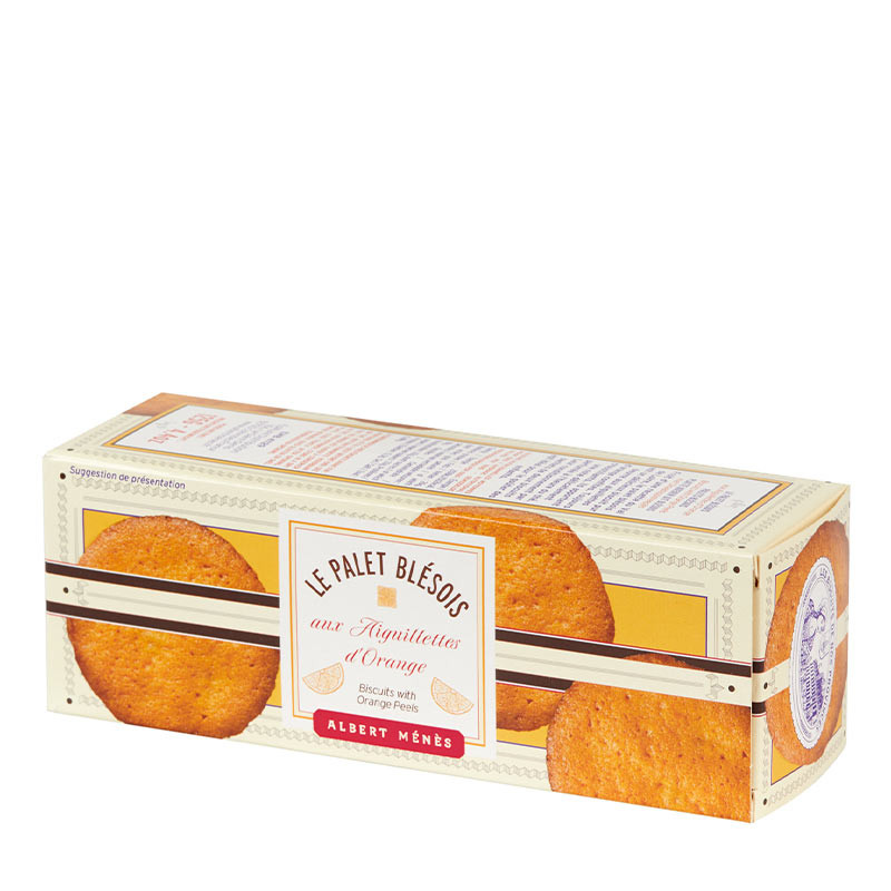 Palets Blésois aux Aiguillettes d'Orange vue de cote