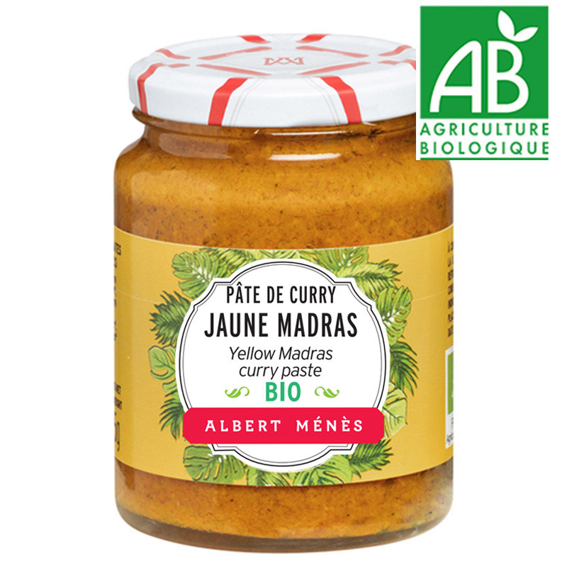 Pâte de Curry Jaune Madras BIO