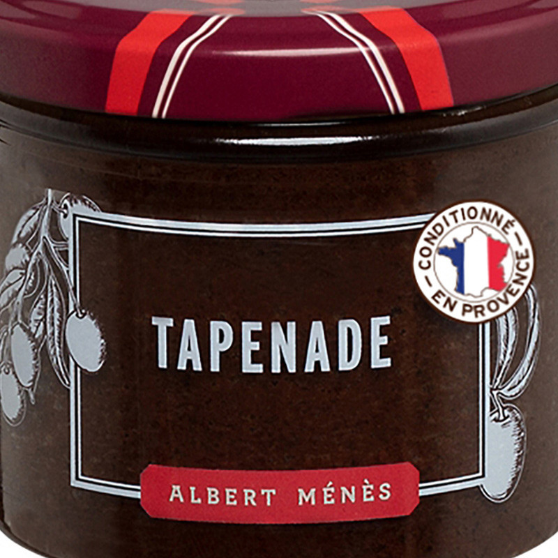 zoom sur le flacon de tapenade