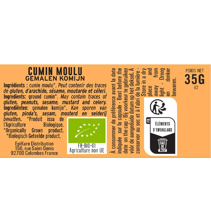 Cumin Moulu BIO Albert Ménès de qualité