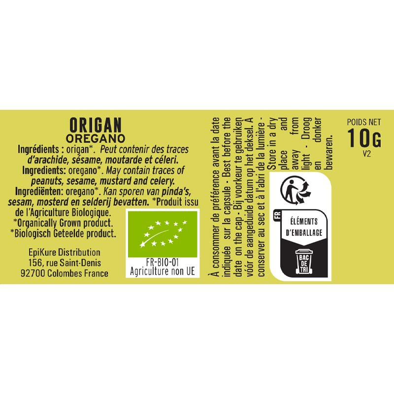 Origan BIO Albert Ménès de qualité