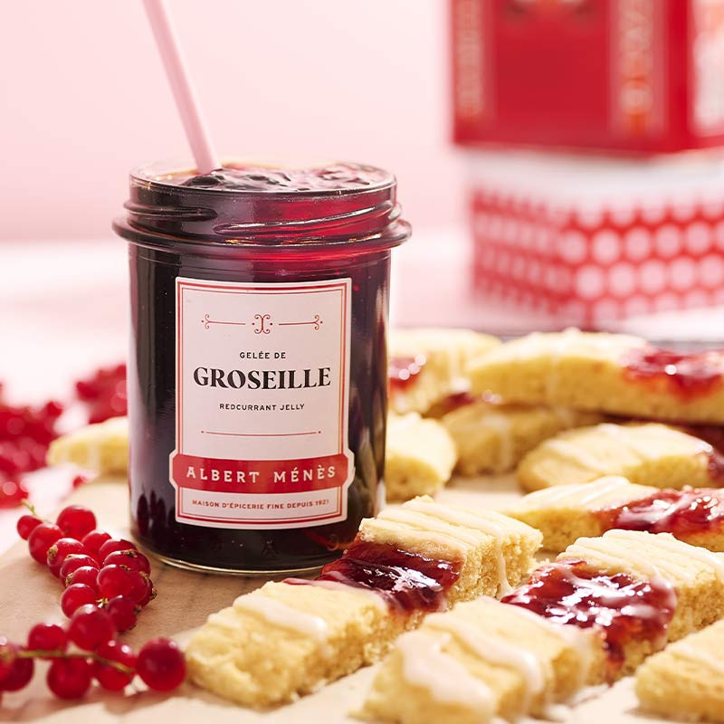 Gelée de groseille biscuits aux fruits de qualité