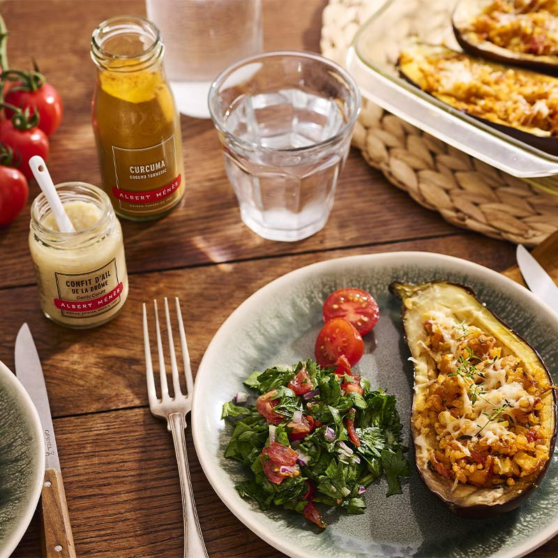 curcuma albert ménès recette aubergies farcies