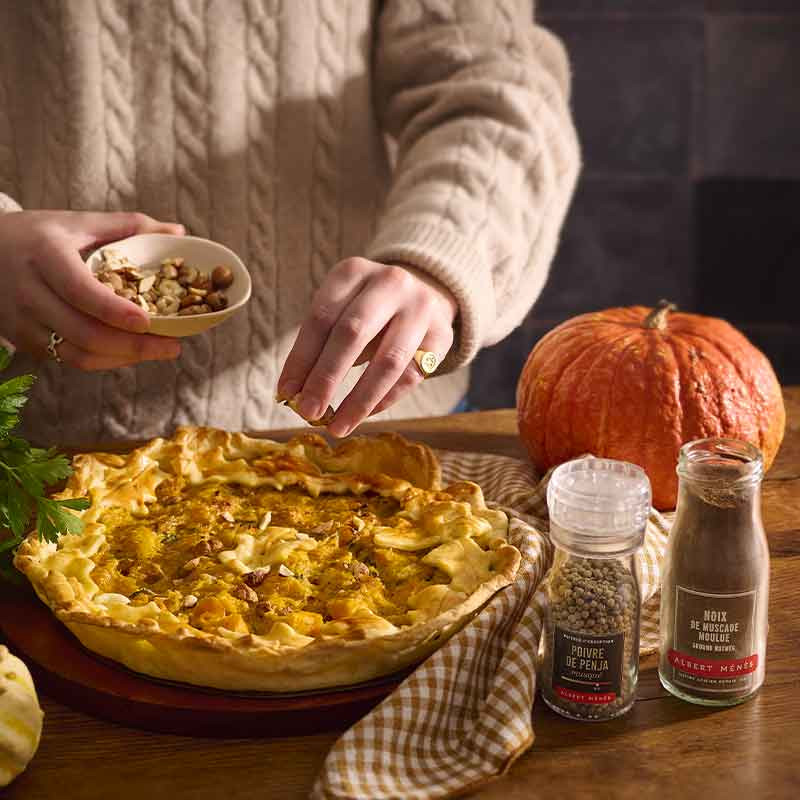 noix de muscade moulue albert menes recette tarte automne