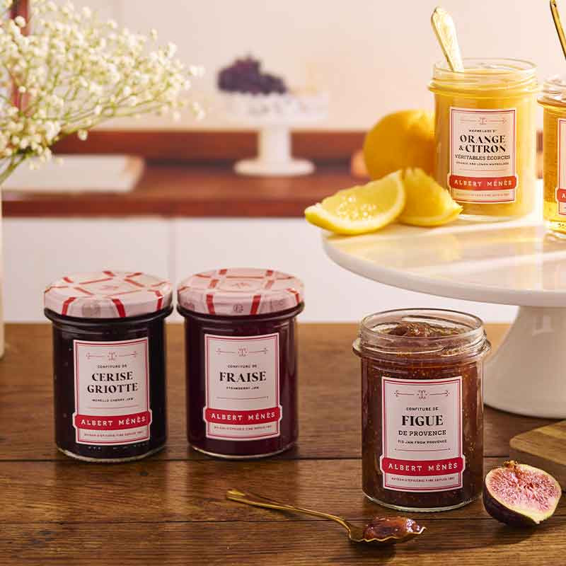 confiture extra de fraise albert menes de qualite