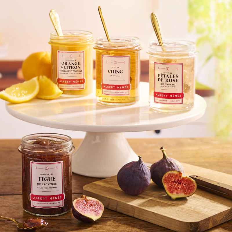 gamme confiture albert menes de qualite confiture de figue de provence