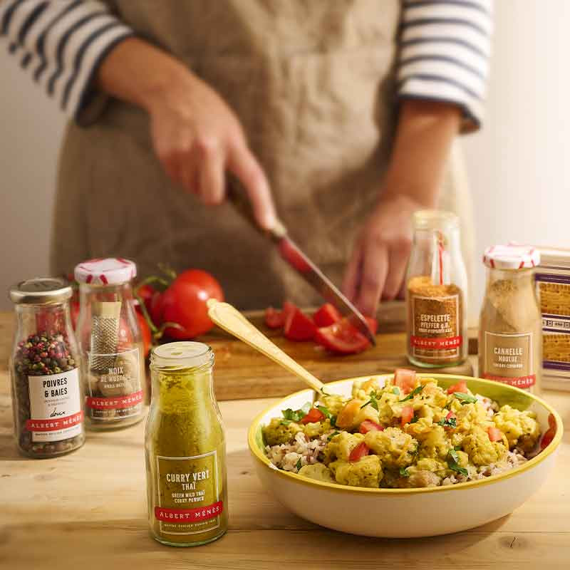 Curry vert Thai en flacon Albert Ménès