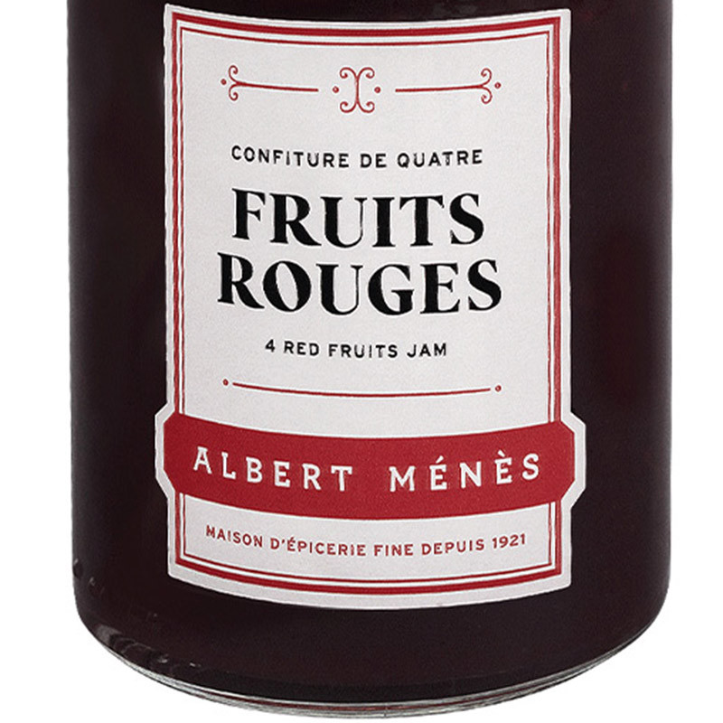 Confiture de 4 Fruits Rouges albert ménès