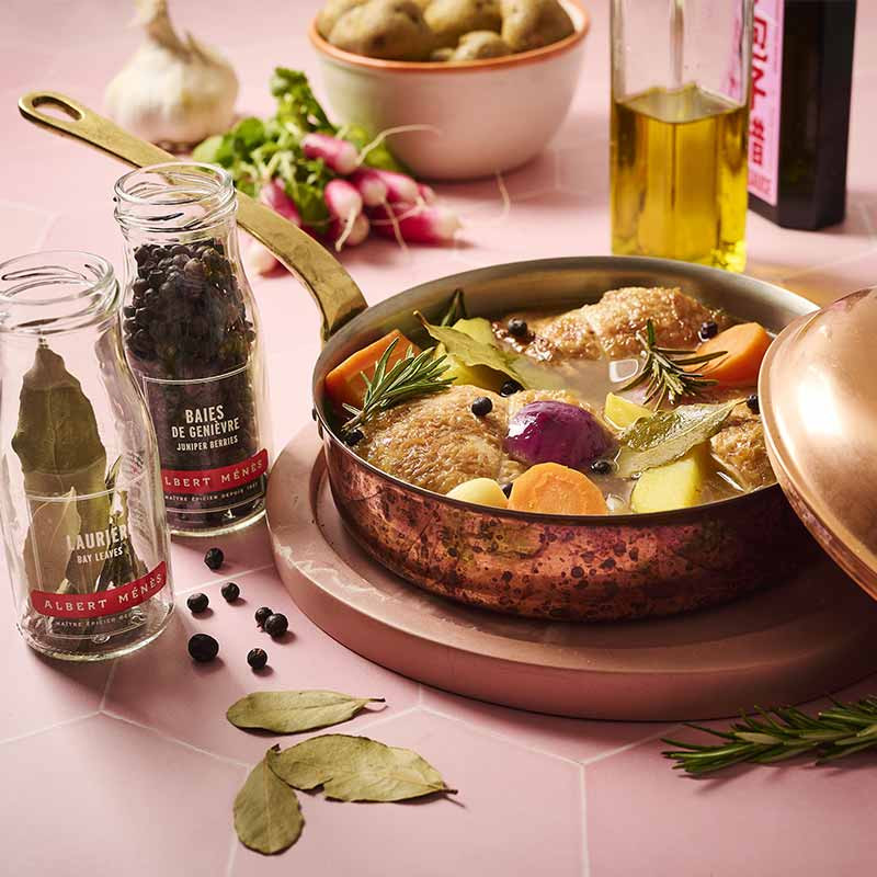 Baies de Genièvre poule au pot recette albert ménès