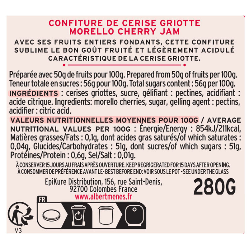 Confiture de Cerise Griotte