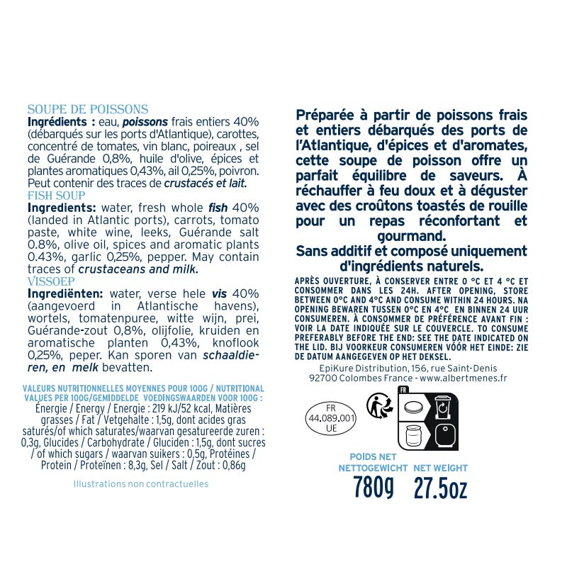 Soupe de poisson albert ménès
