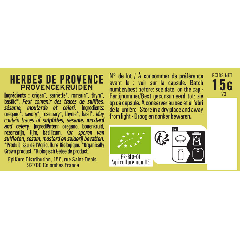 Herbes De Provence BIO Albert Ménès de qualité