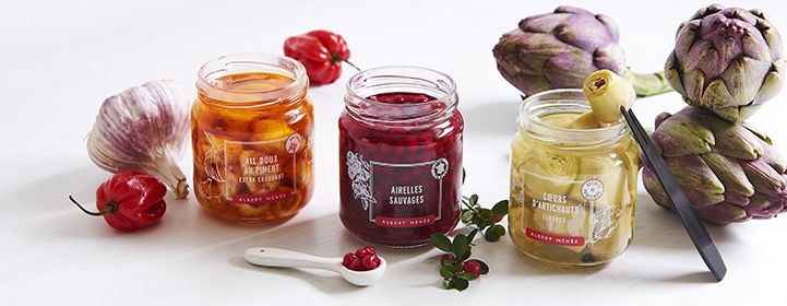 Les condiments de légumes de qualité Albert Ménès Condiments de légumes exclusifs Albert Ménès