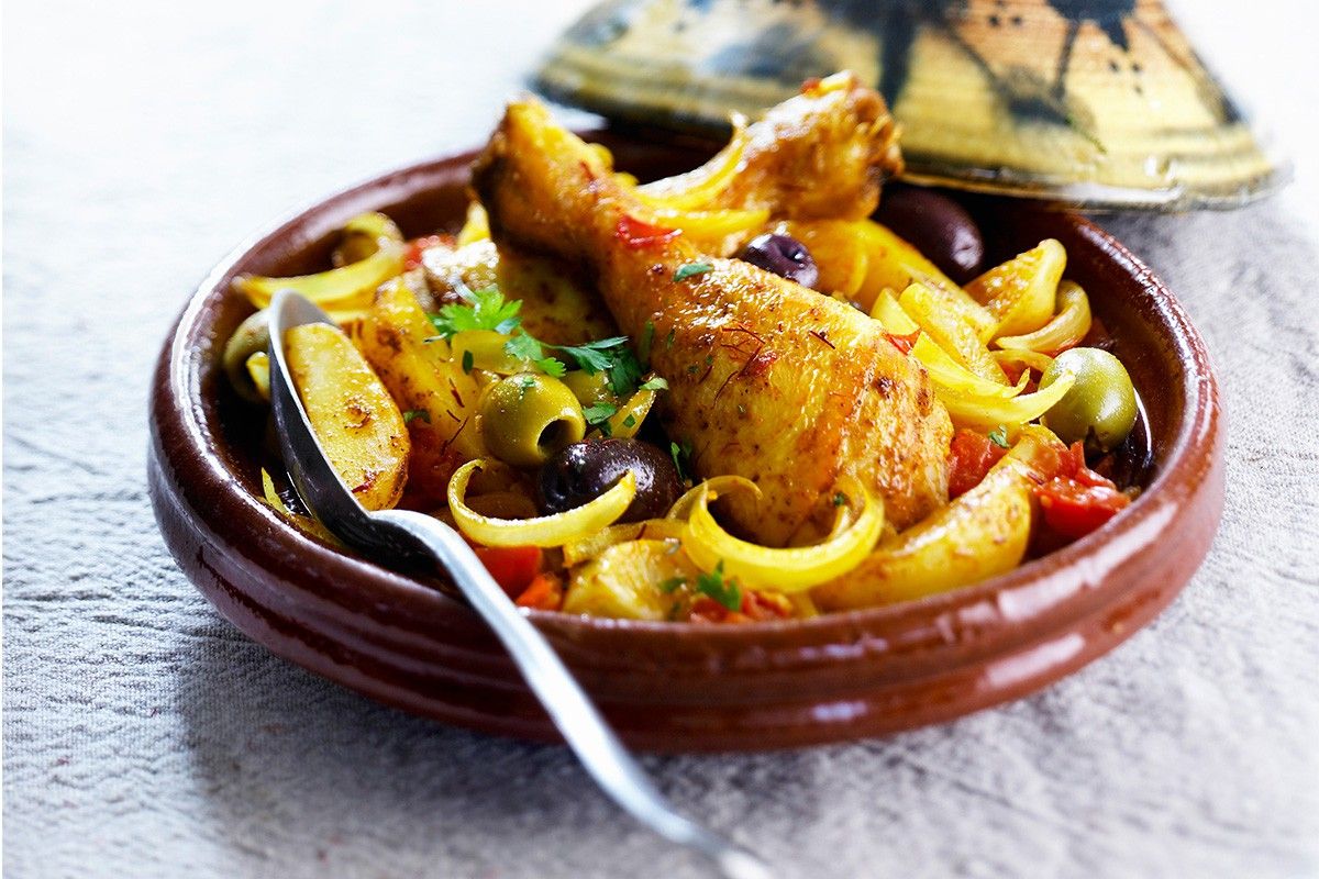 Tajine de poulet au citron confit Tajine de poulet au citron confit