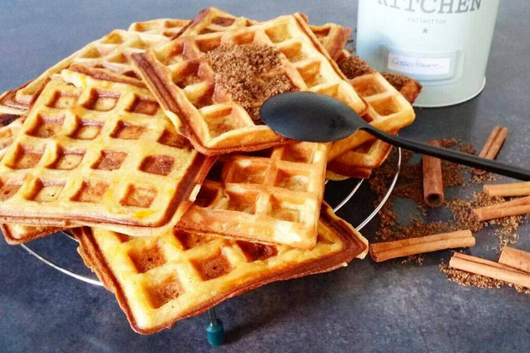 Gaufre de potimarron à la cannelle Gaufre de potimarron à la cannelle
