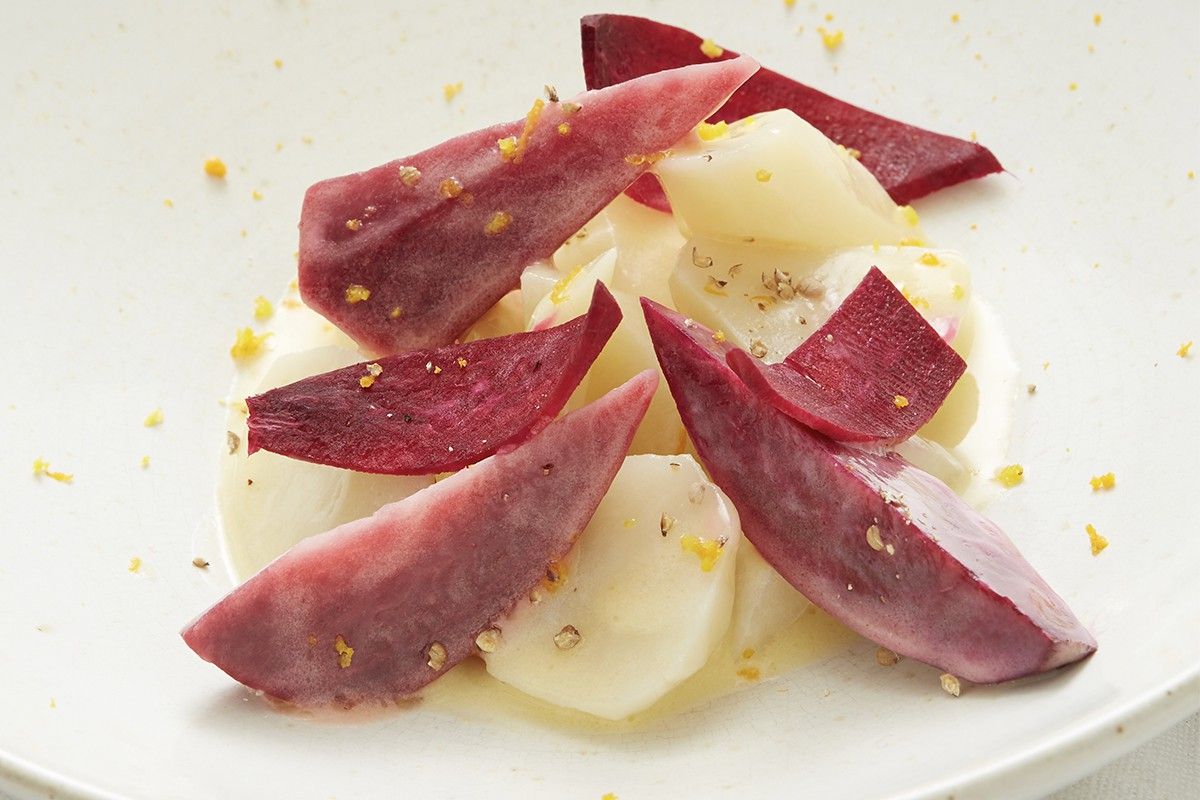Légumes anciens glaçés au poivre du Penja Légumes anciens glaçés au poivre du Penja