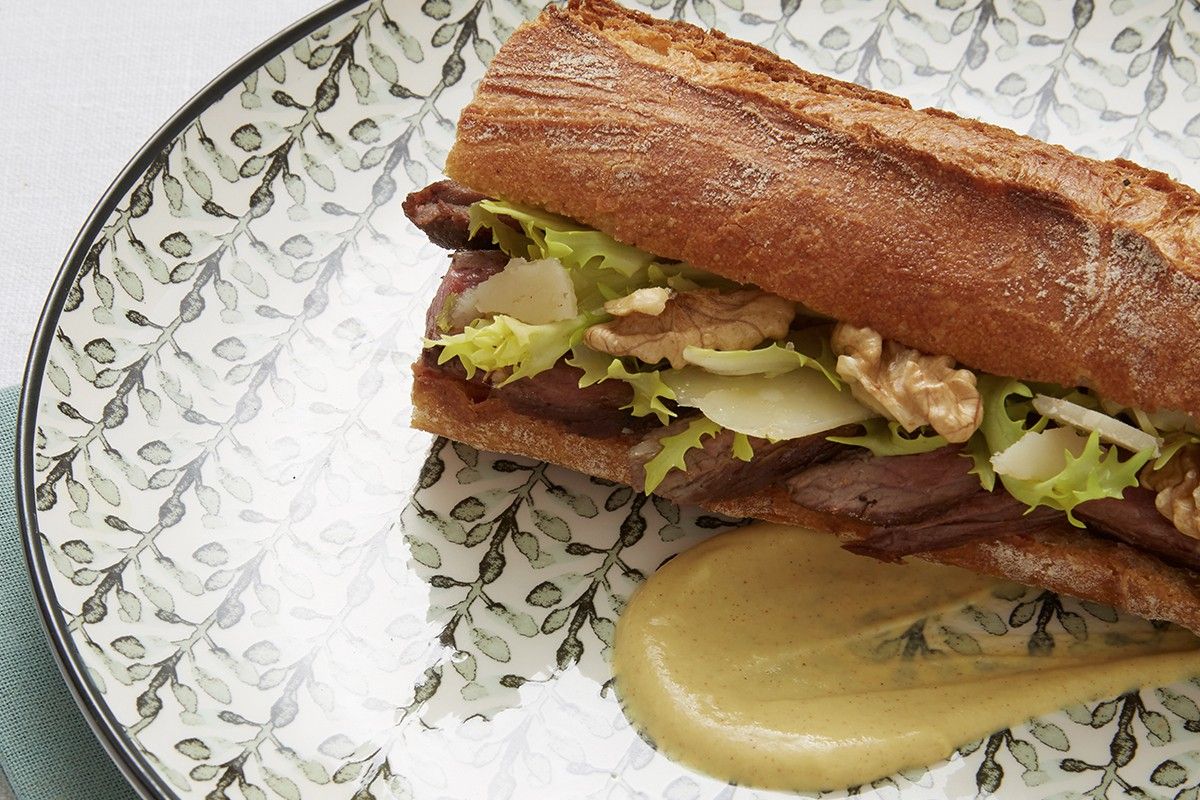 Steak sandwich au poivre gris de Belém Steak sandwich au poivre gris de Belém