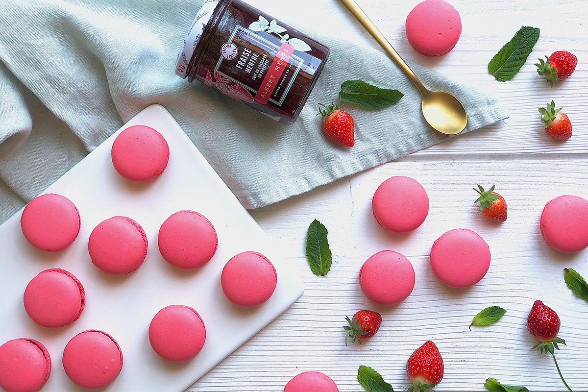 Macarons à la Confiture de Fraise Macarons à la Confiture de Fraise