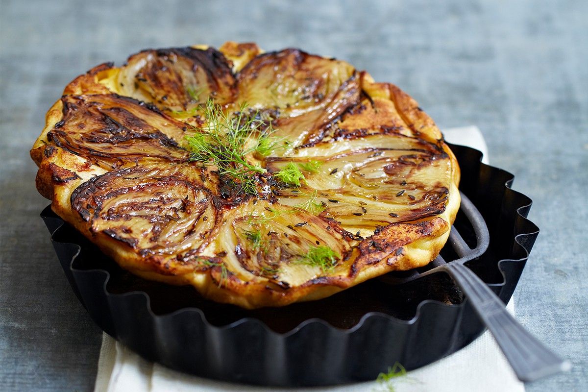 Tatin de fenouil et parmesan Tatin de fenouil et parmesan