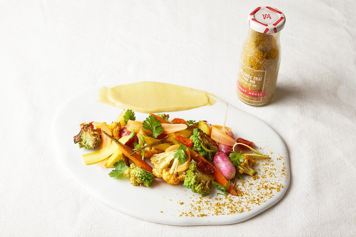Wok de légumes thaï et citron confit Wok de légumes thaï et citron confit