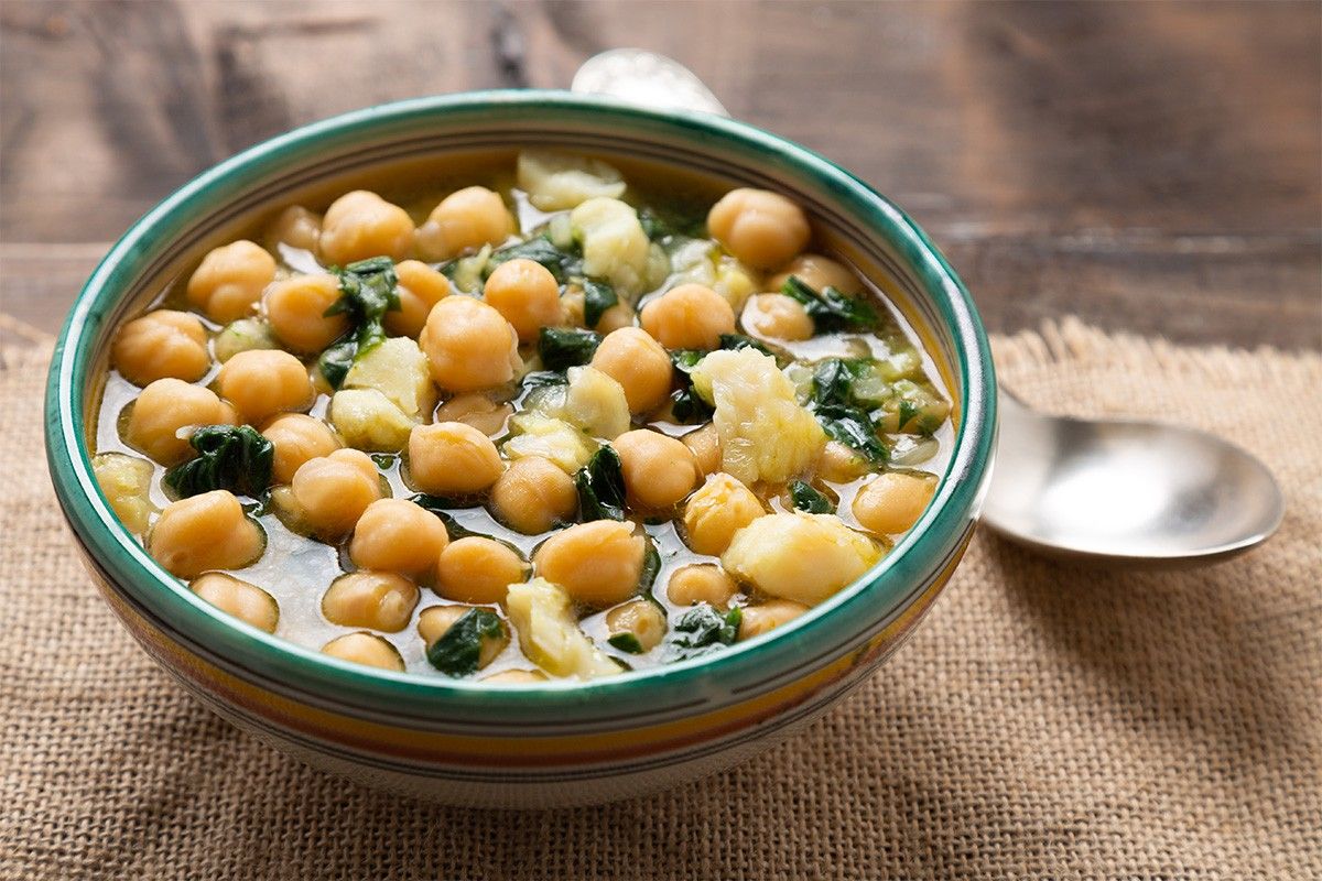 Soupe aux Pois Chiches et Epinards Soupe aux Pois Chiches et Epinards