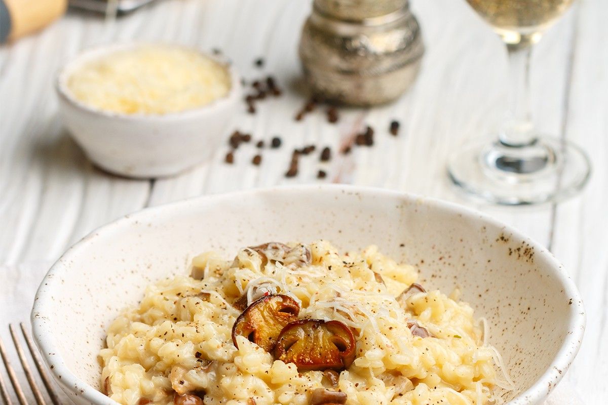 Risotto de parmesan au poivre de Sarawak Risotto de parmesan au poivre de Sarawak