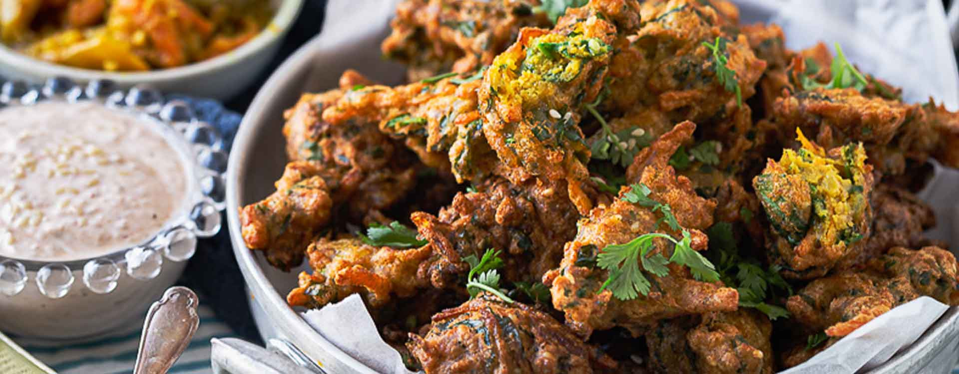 Beignets courge épinards à l'indienne Beignets courge épinards à l'indienne