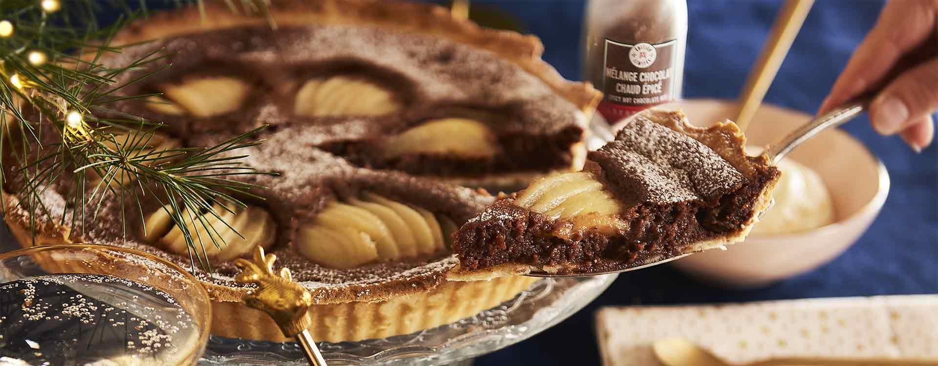 Tarte poires crème de marron Tarte poires crème de marron