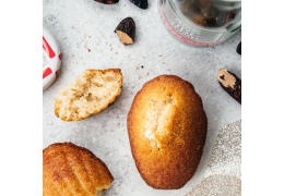 Honey and Tonka bean madeleines